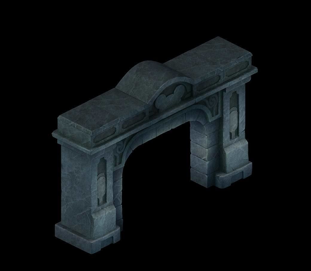 Game The Palace - Shimen 02 3D model_1