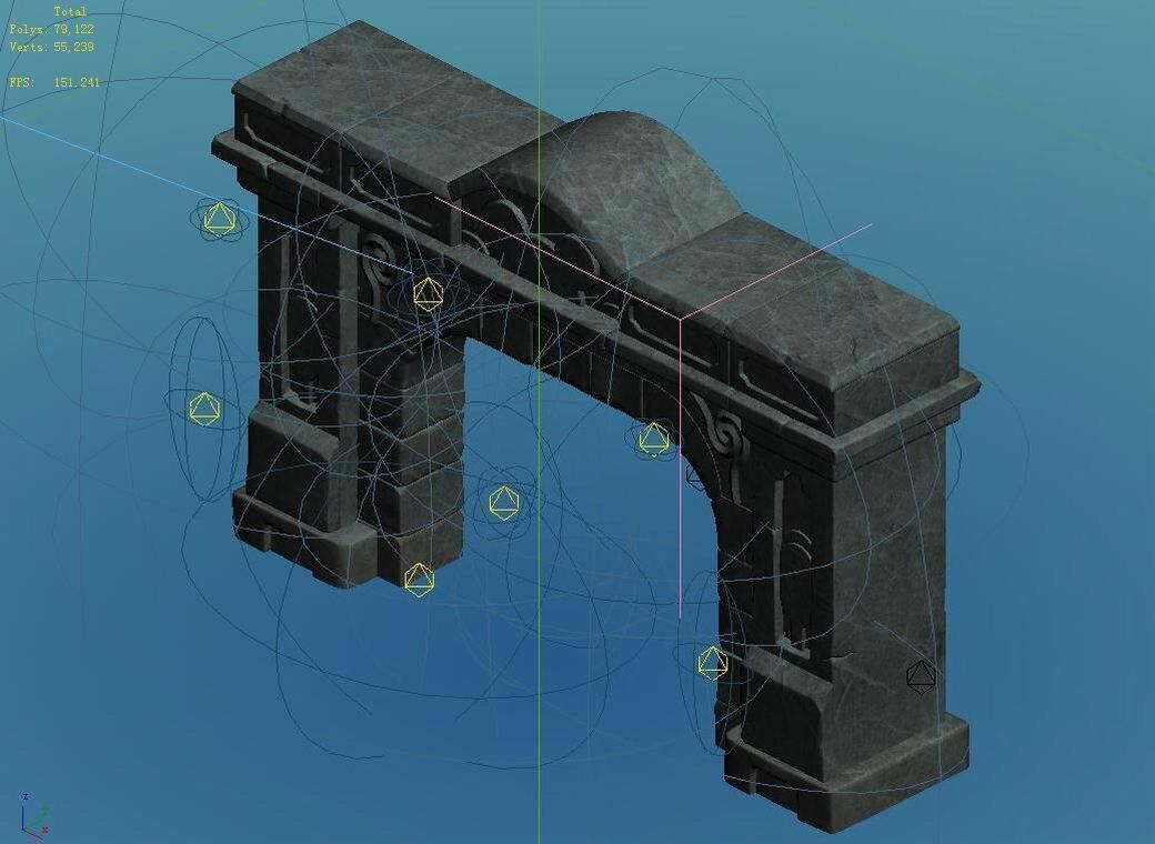 Game The Palace - Shimen 02 3D model_6