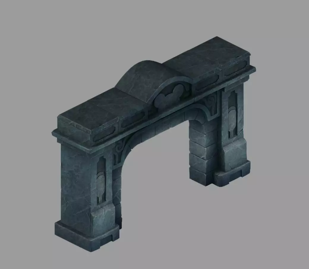 Game The Palace - Shimen 02 3D model_0