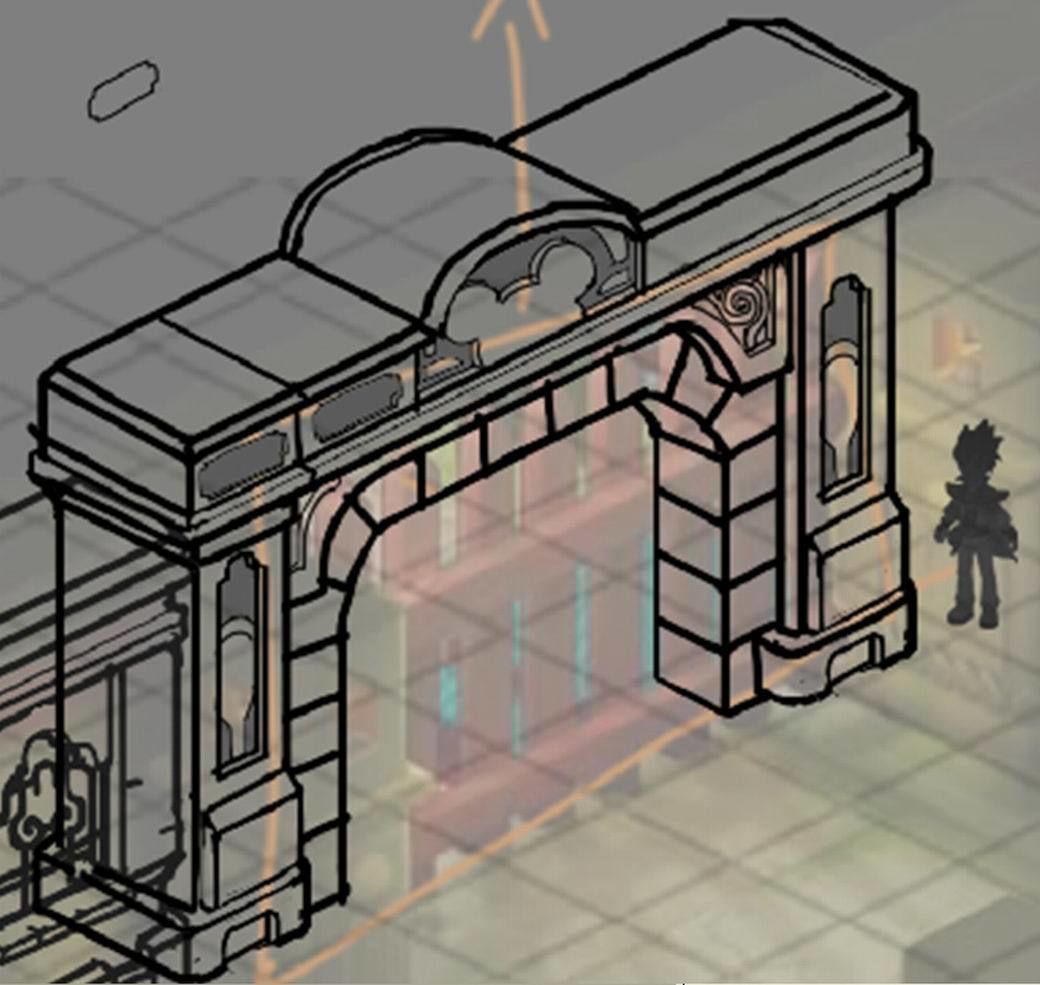 Game The Palace - Shimen 02 3D model_2