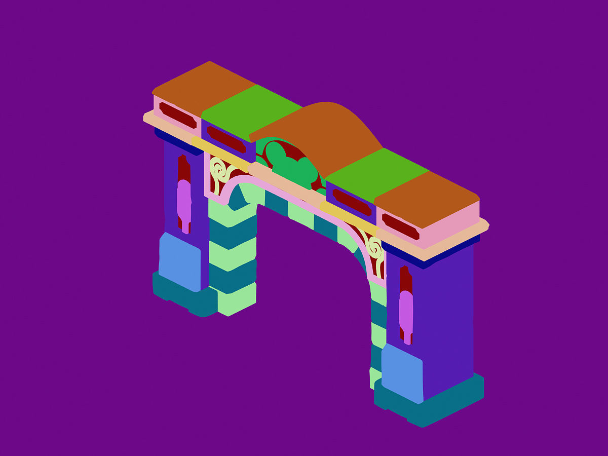 Game The Palace - Shimen 02 3D model_4