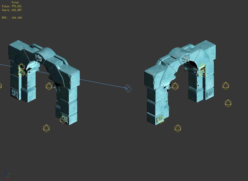 Game The Palace - Shimen 04 3D model_4