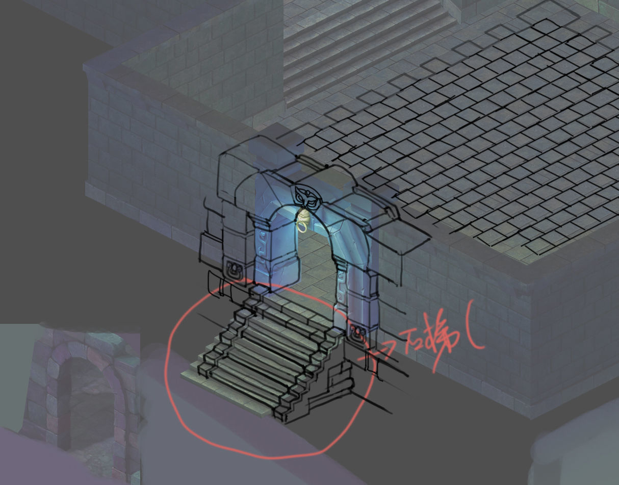 Game The Palace - Shimen 04 3D model_2