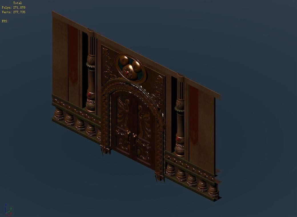 Game Disey - Gate 06 3D model_5