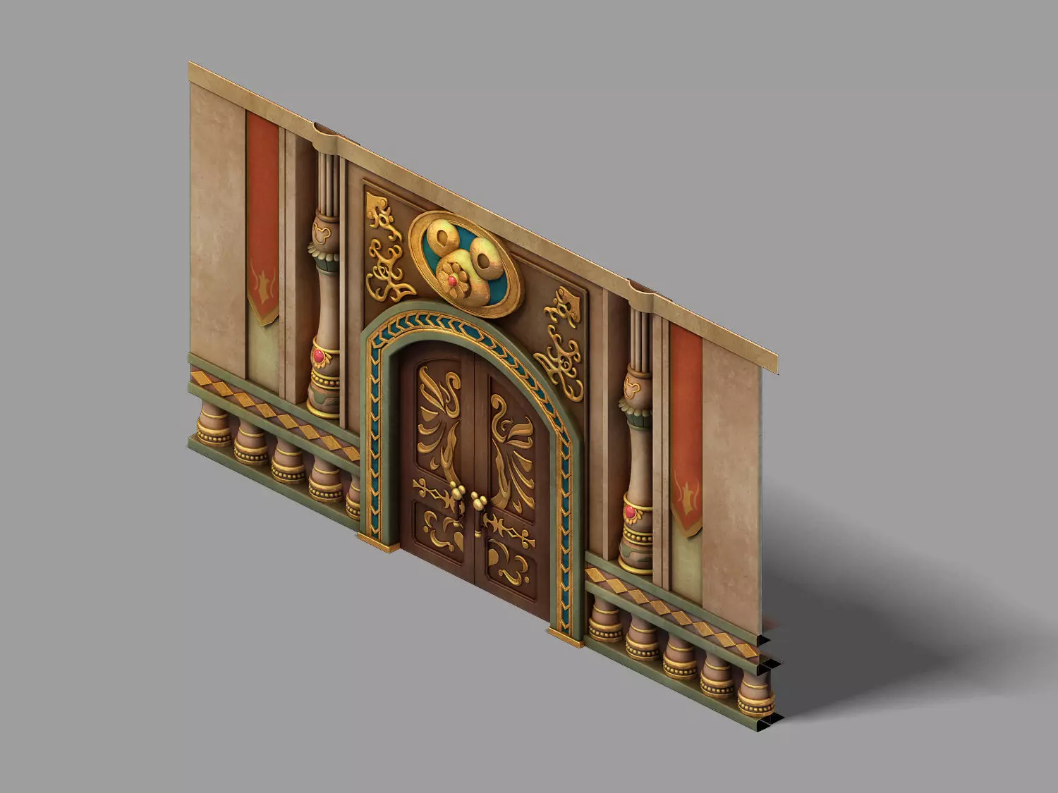 Game Disey - Gate 06 3D model_0