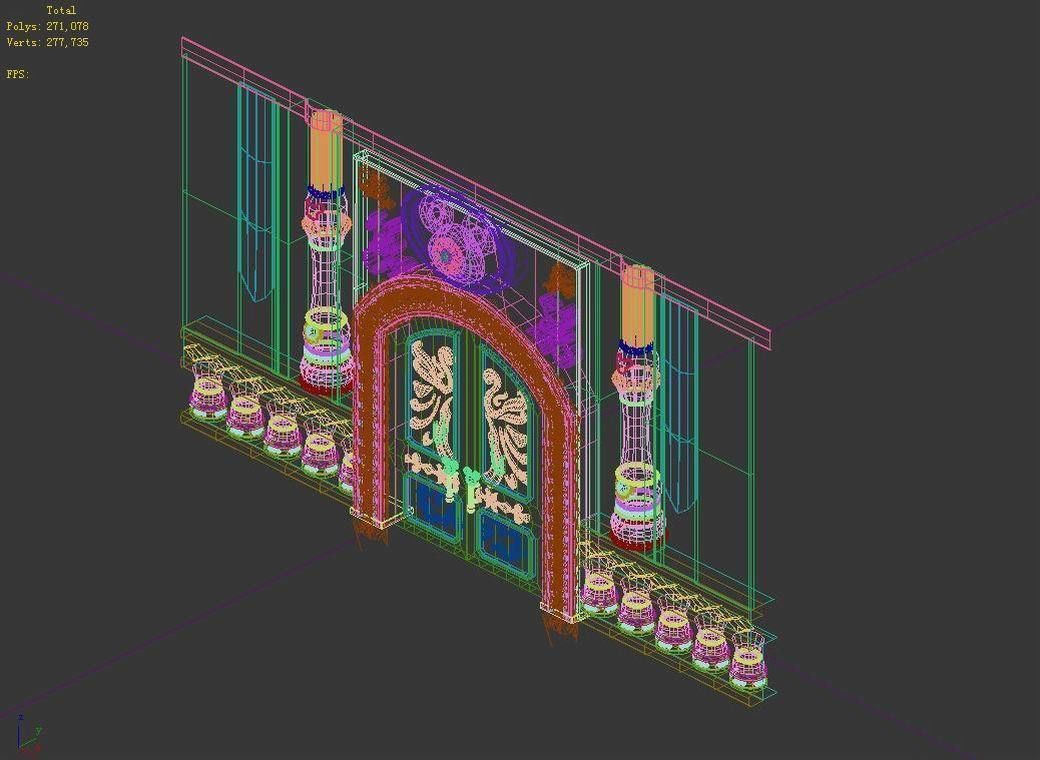 Game Disey - Gate 06 3D model_4