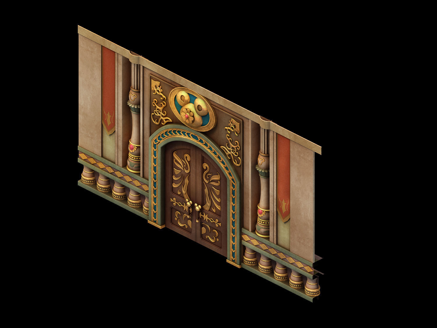 Game Disey - Gate 06 3D model_1