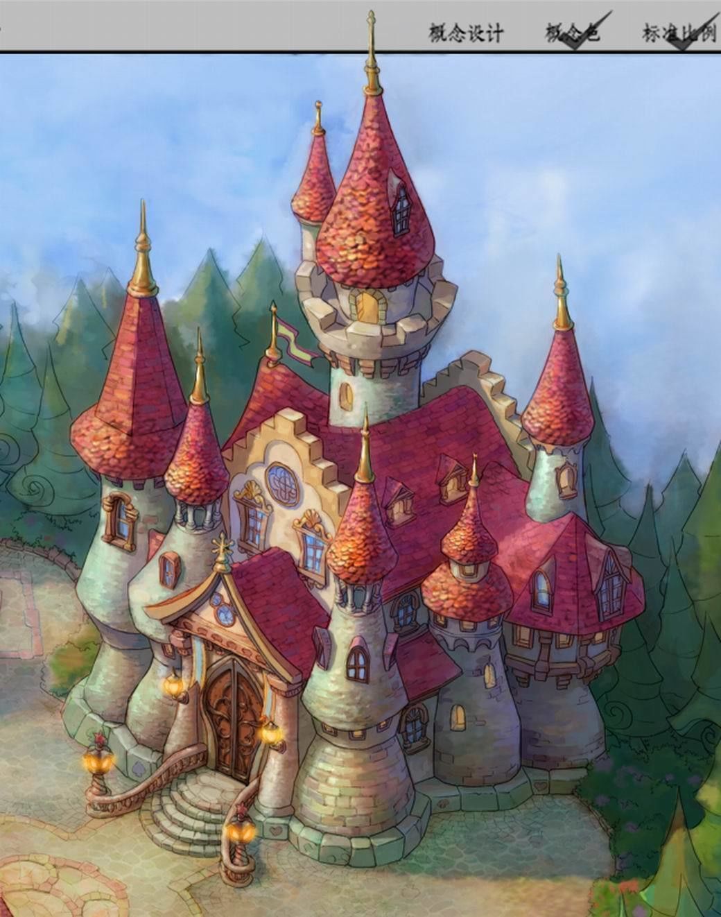 Game main city - Castle 20 3D model_3