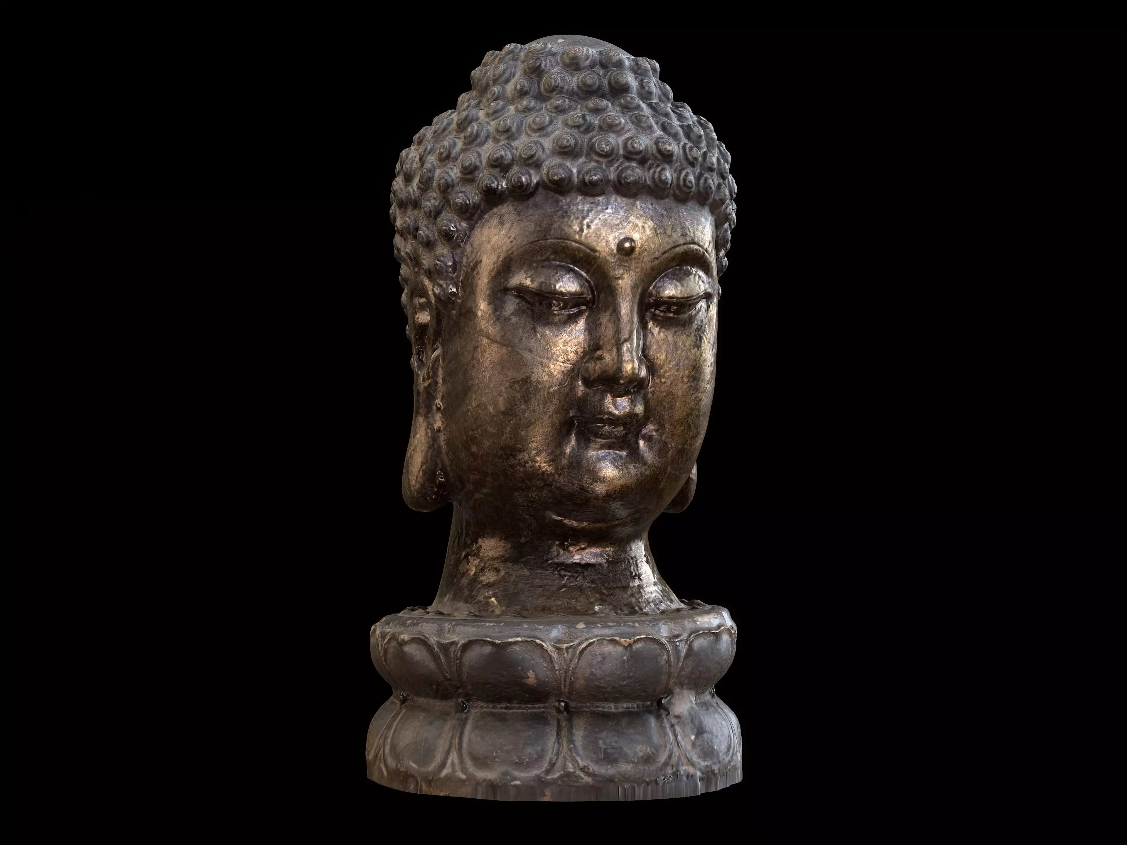 Head of Buddha 3D model_0