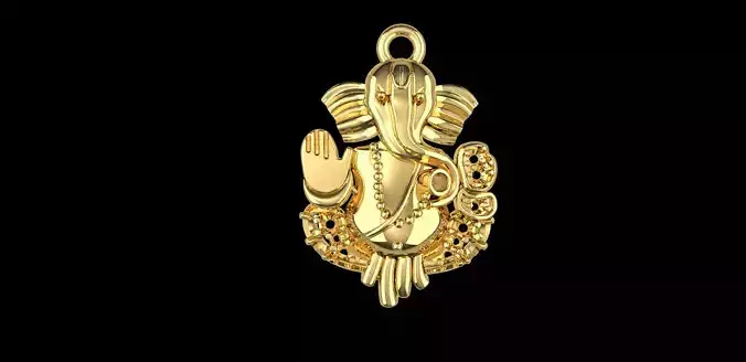 God Ganesh ji  Beautifull Pandent 3D print model