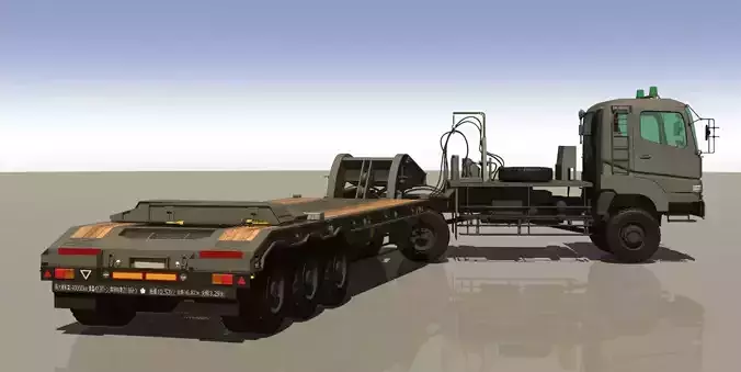 JGSDF type 73 extra-large type semitrailer