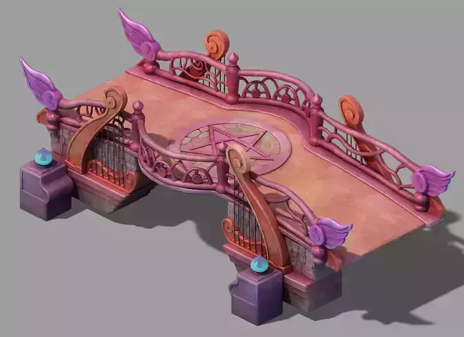 Game main city - Pink Stone Bridge 02