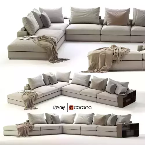 Flexform Groundpiece Sectional Sofa