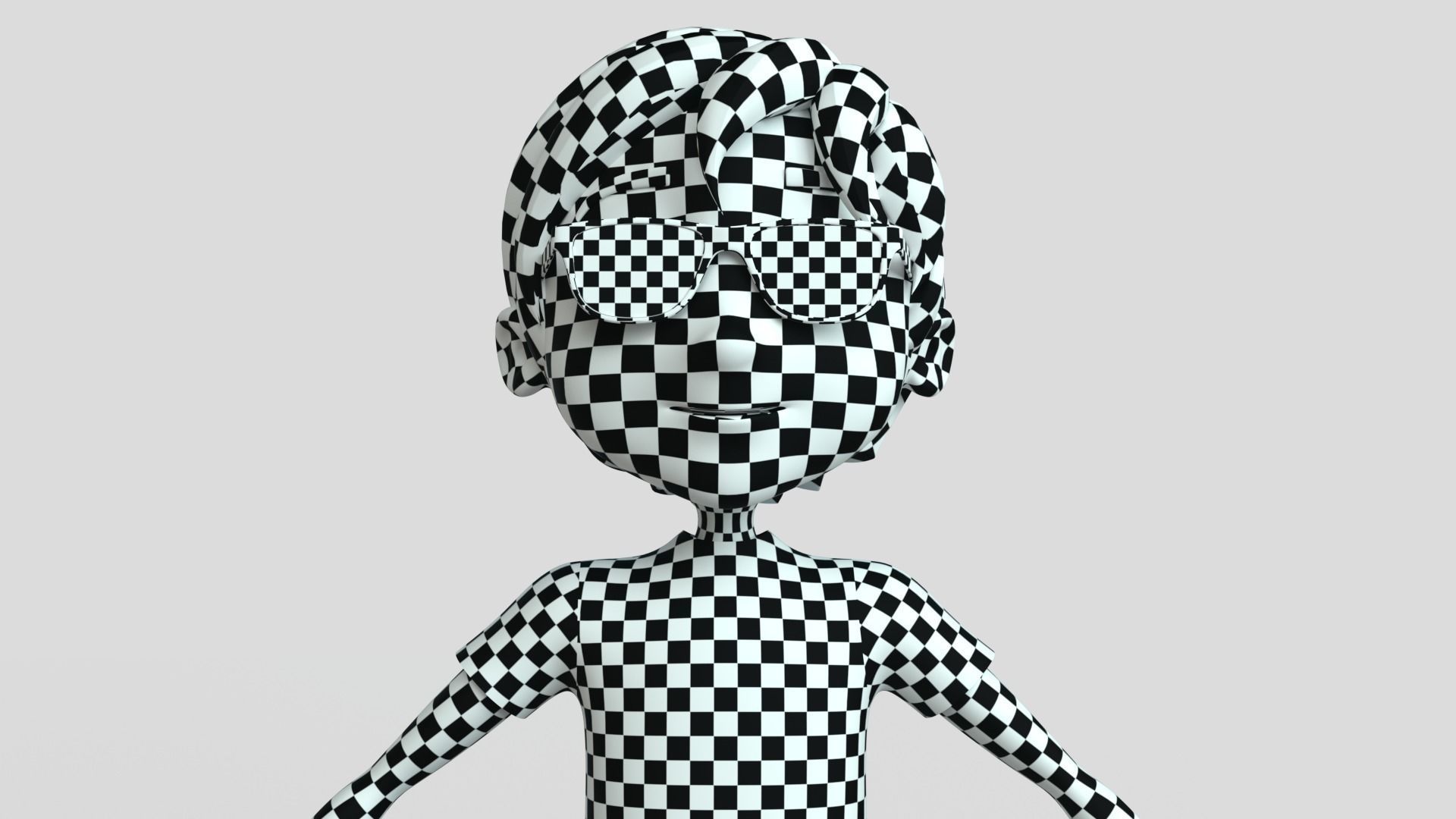 Cartoon Boy NoRig 3D model_16