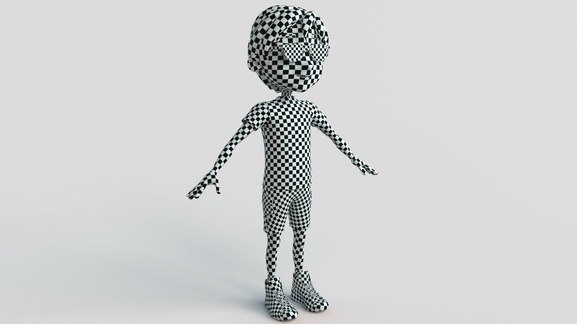 Cartoon Boy NoRig 3D model_13