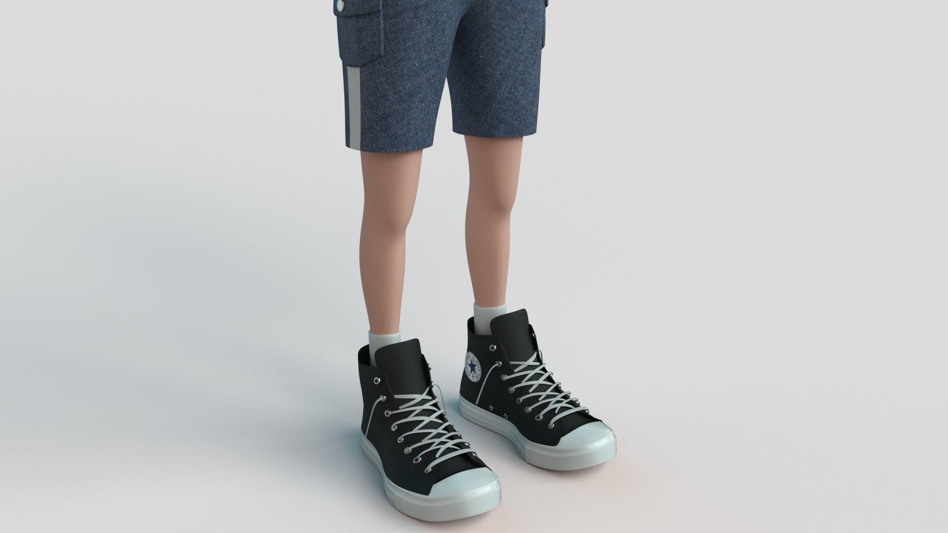 Cartoon Boy NoRig 3D model_4