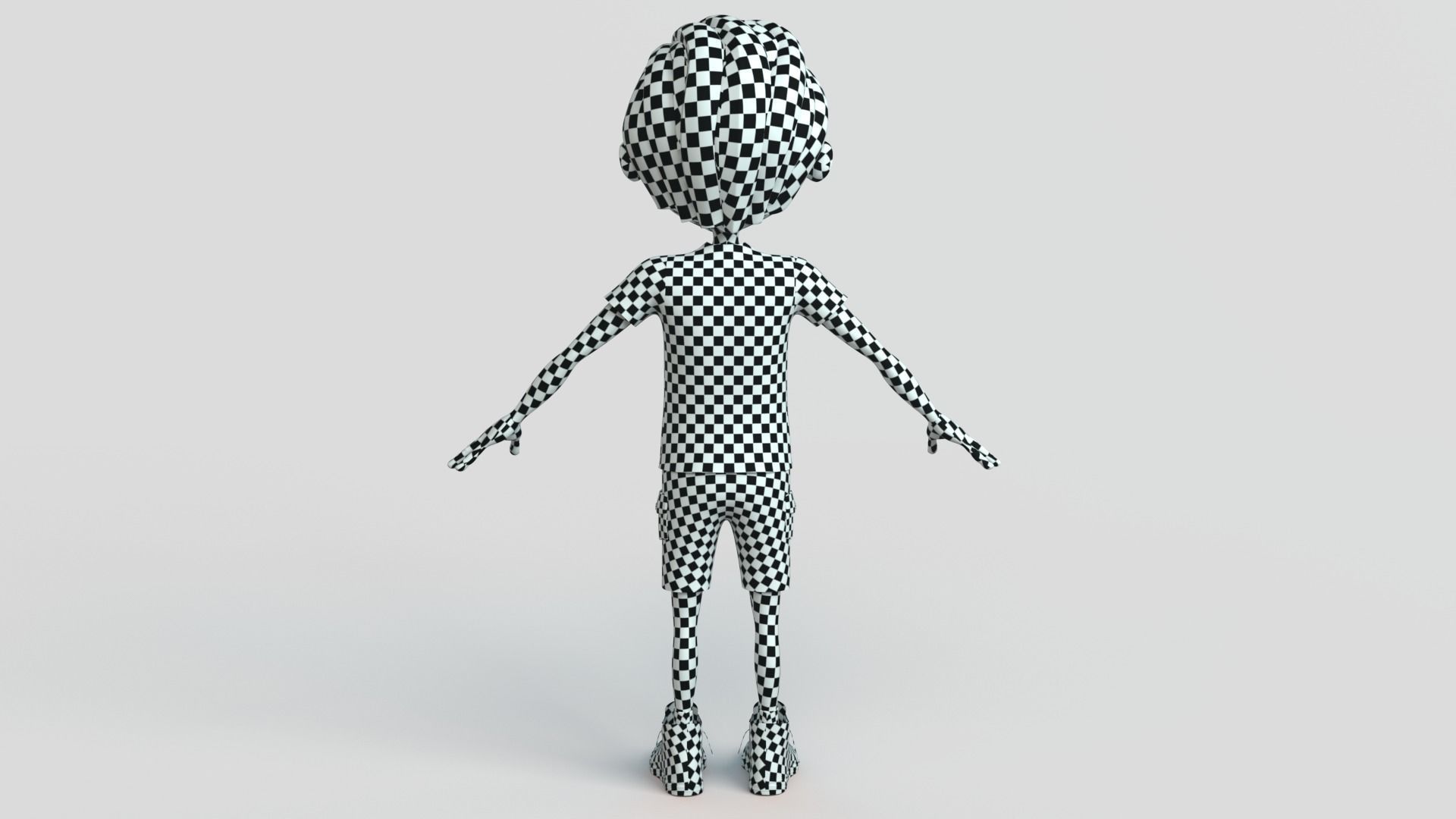 Cartoon Boy NoRig 3D model_14