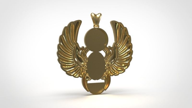 Ancient Pharaonic Scarab 3D print model_3