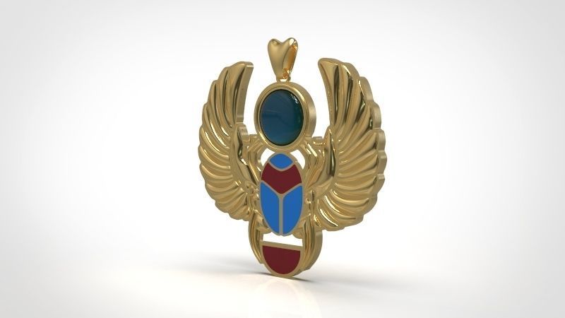 Ancient Pharaonic Scarab 3D print model_2