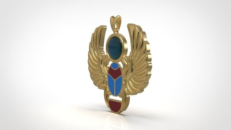 Ancient Pharaonic Scarab 3D print model_5