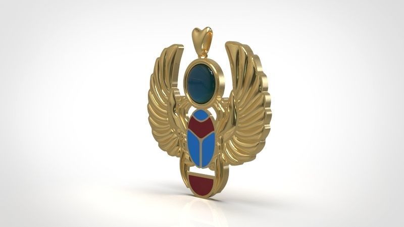 Ancient Pharaonic Scarab 3D print model_4