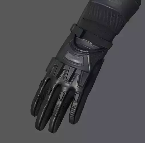 Gloves military combat soldier armor scifi fantasy Low-poly 3D model Gloves military combat soldier armor scifi fantasy Low-poly 3D model