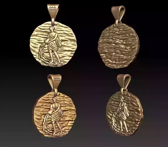 Horoscope Aquarius pendant
