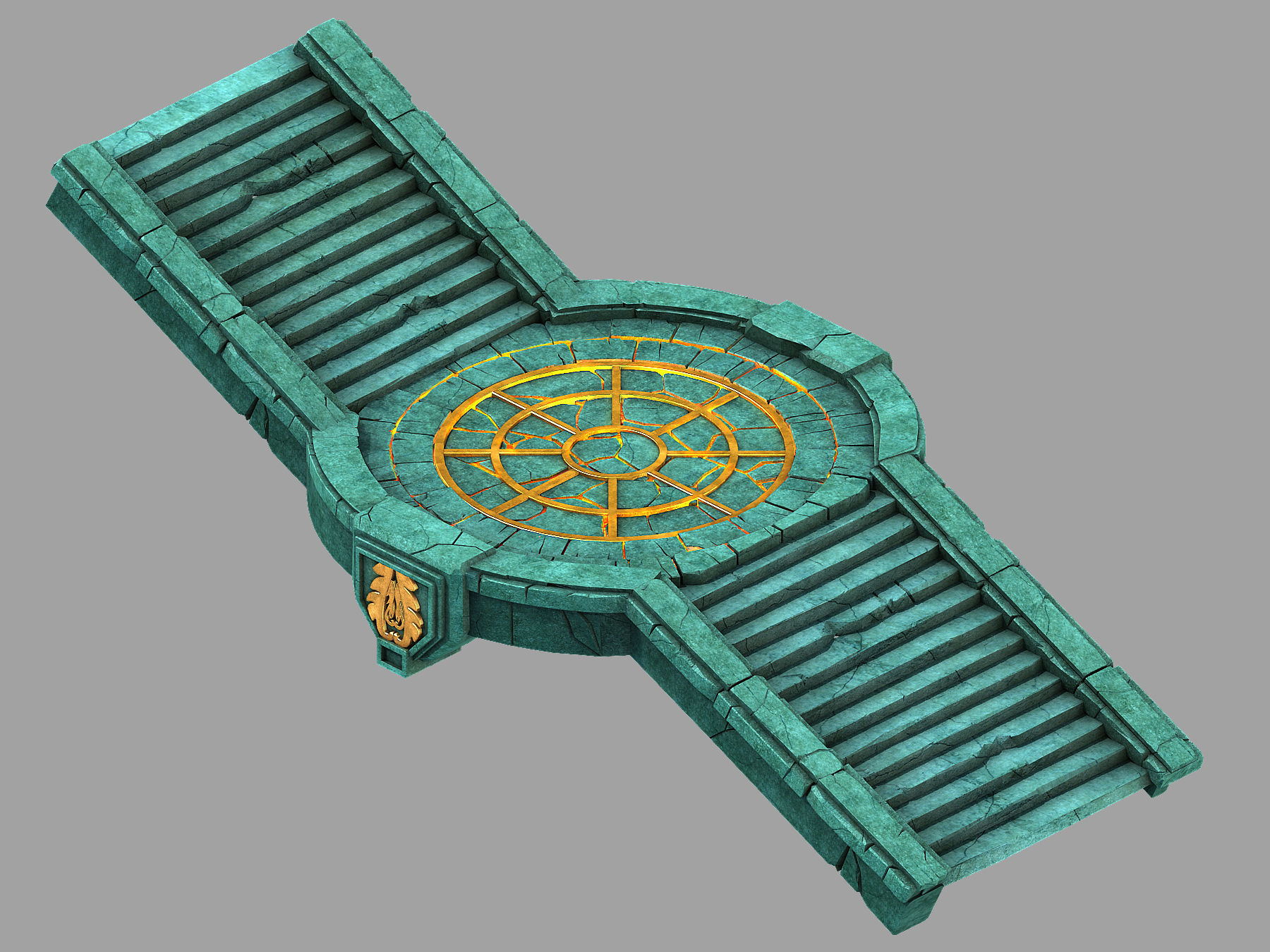 Game Underground Palace - Palace Passage 01 3D model_5