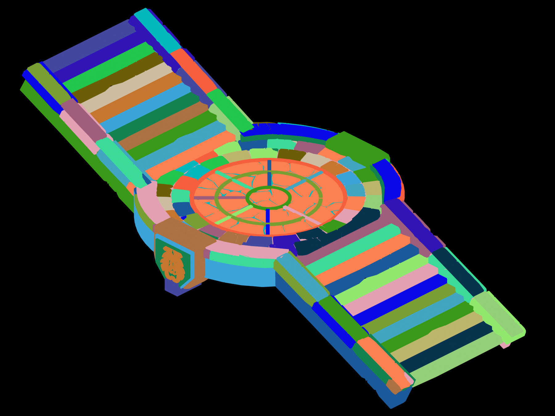 Game Underground Palace - Palace Passage 01 3D model_3