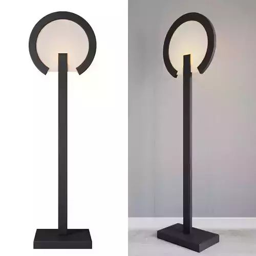 Floor lamp Flat O 3D model