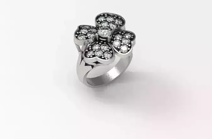 Heart Petals  ring 