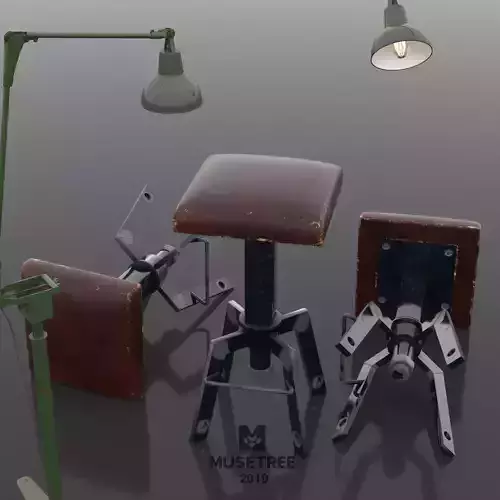 Industrial vintage bar sool