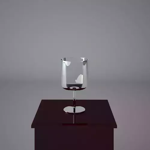 Cup wine glass on table