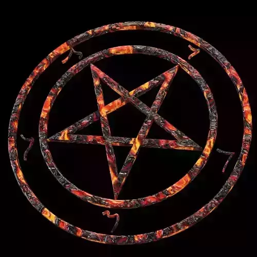 Devil Pentagrams 3D model