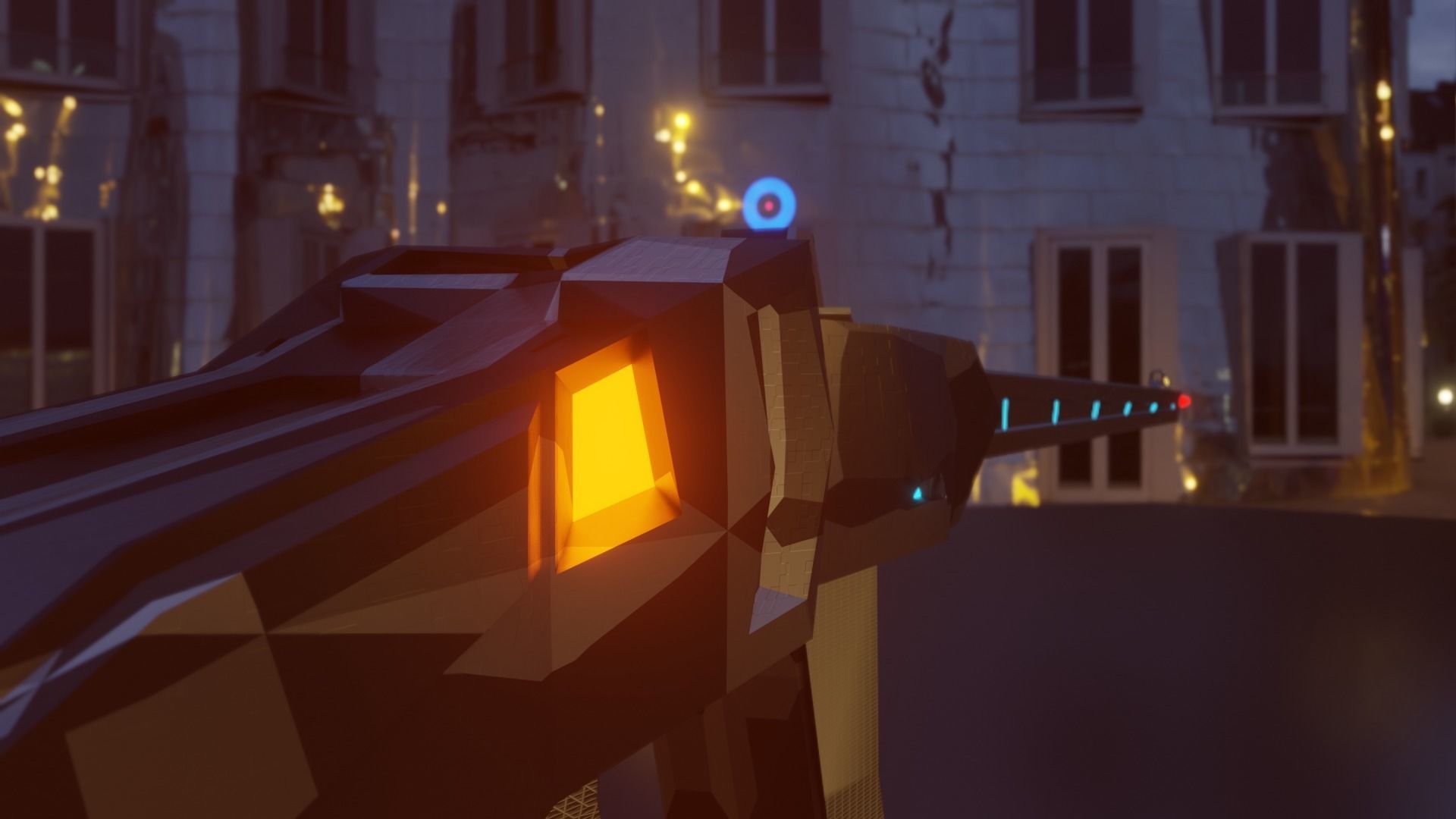 Tech Rifle Free 3D model_4