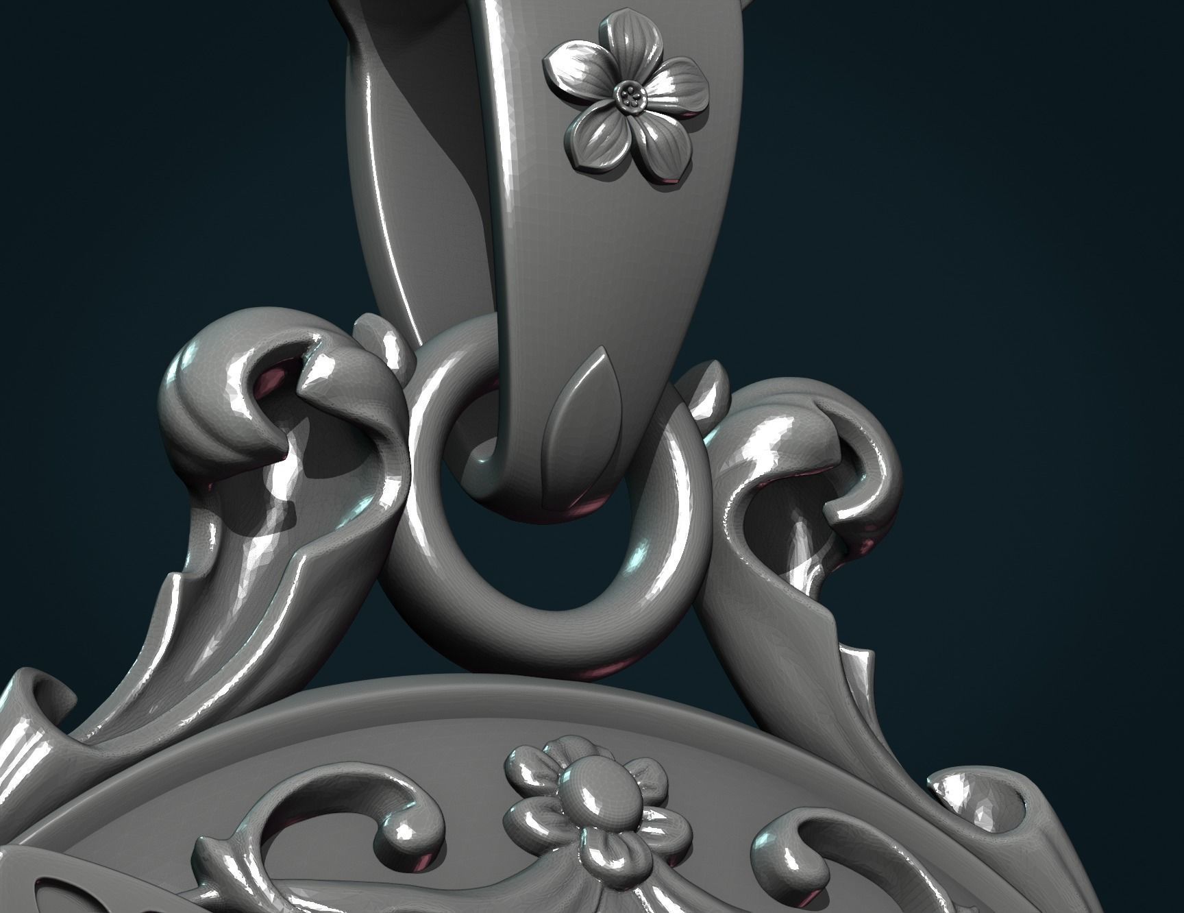 Butterfly Pendant II 3D print model_8