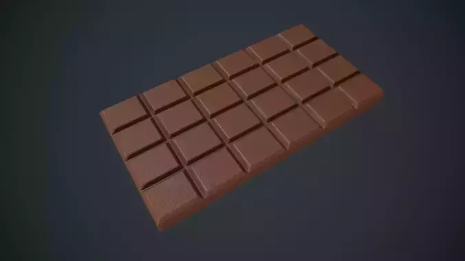 Chocolate Bar Low-poly 3D model