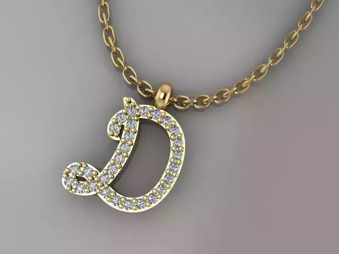 GC GOLD H197-Diamond gold NECKLACE