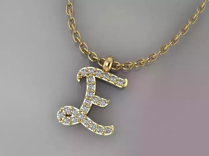GC GOLD H198-Diamond gold NECKLACE