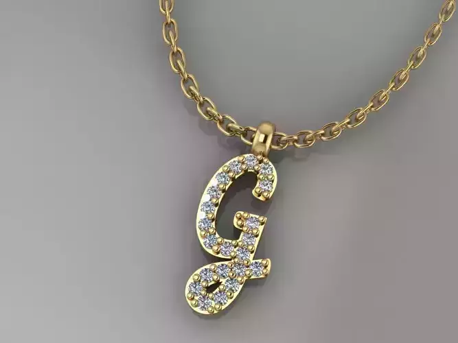GC GOLD H199-Diamond gold NECKLACE