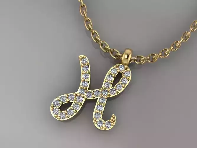 GC GOLD H200-Diamond gold NECKLACE