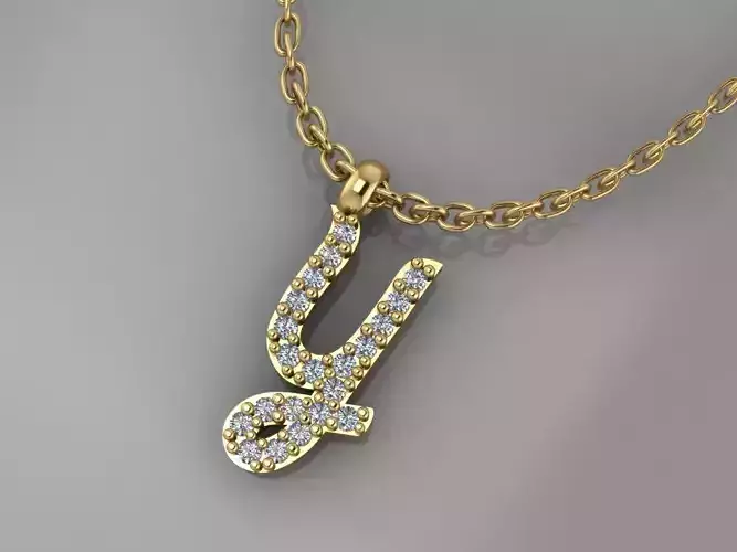 GC GOLD H204-Diamond gold NECKLACE