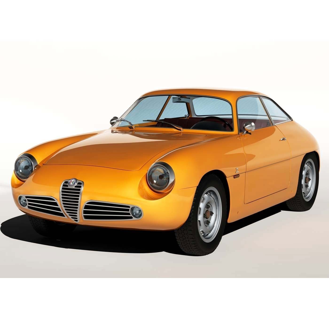 1960 Alfa Romeo Giulietta Sz 3d Model Max Cgtrader Com