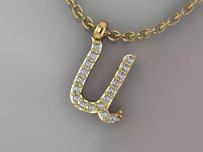GC GOLD H205-Diamond gold NECKLACE