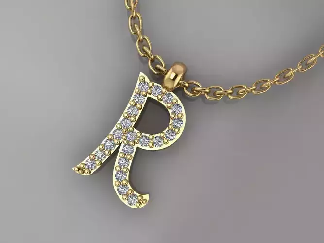 GC GOLD H206-Diamond gold NECKLACE