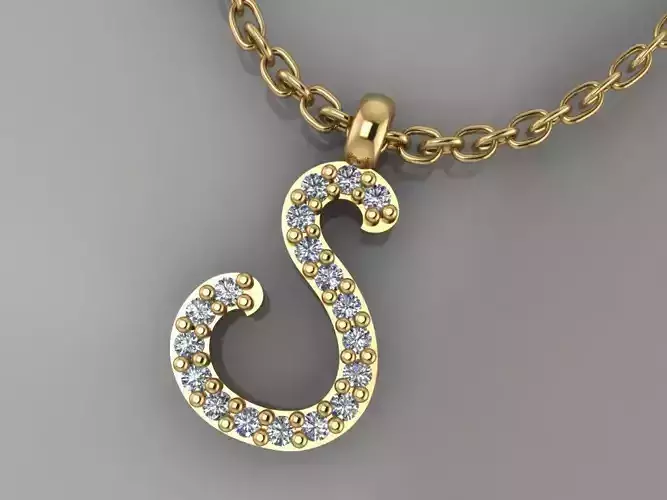GC GOLD H208-Diamond gold NECKLACE