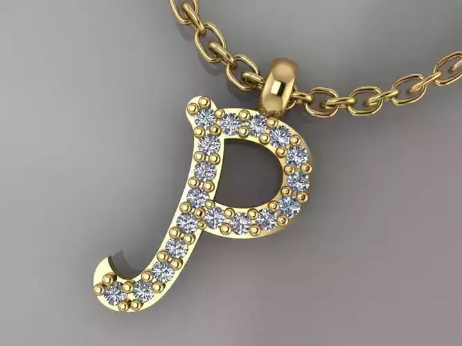 GC GOLD H209-Diamond gold NECKLACE
