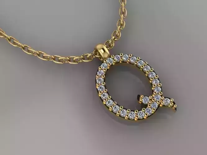 GC GOLD H210-Diamond gold NECKLACE