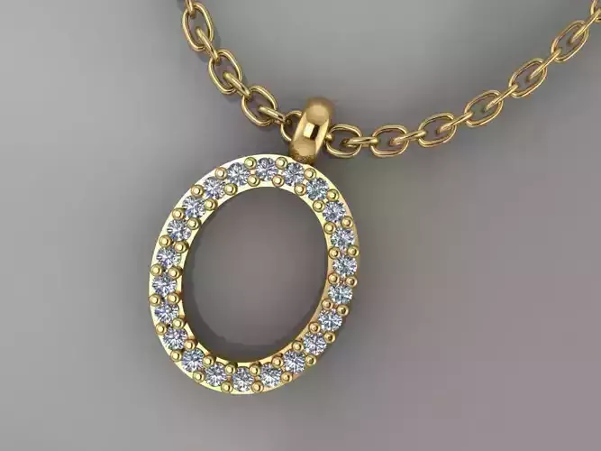 GC GOLD H211-Diamond gold NECKLACE