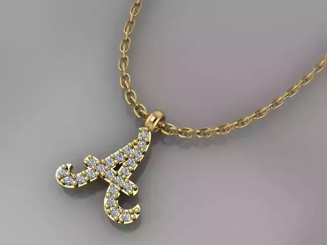 GC GOLD H214-Diamond gold NECKLACE